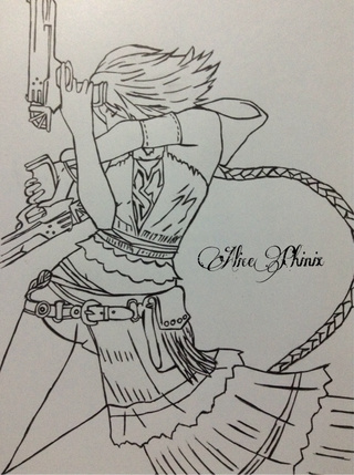 320x429 final fantasy drawing - Final Fantasy Drawing