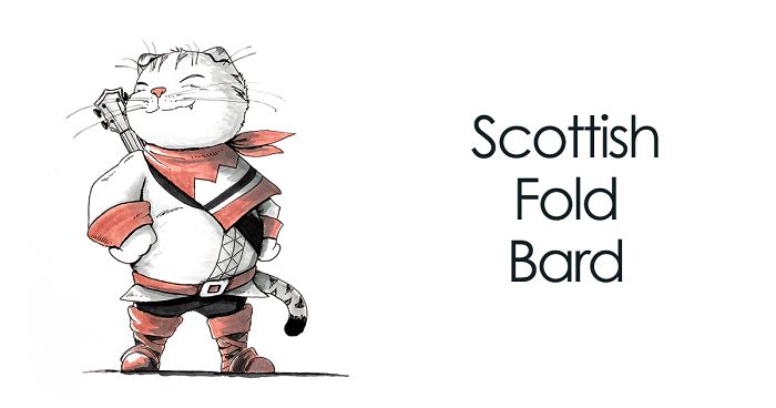 700x368 i painted illustrations of different cat breeds inspired - Final Fantasy Drawing