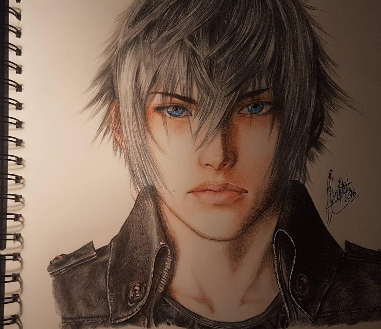 1248x1080 noctis drawing i've just finished finalfantasy - Final Fantasy Drawing