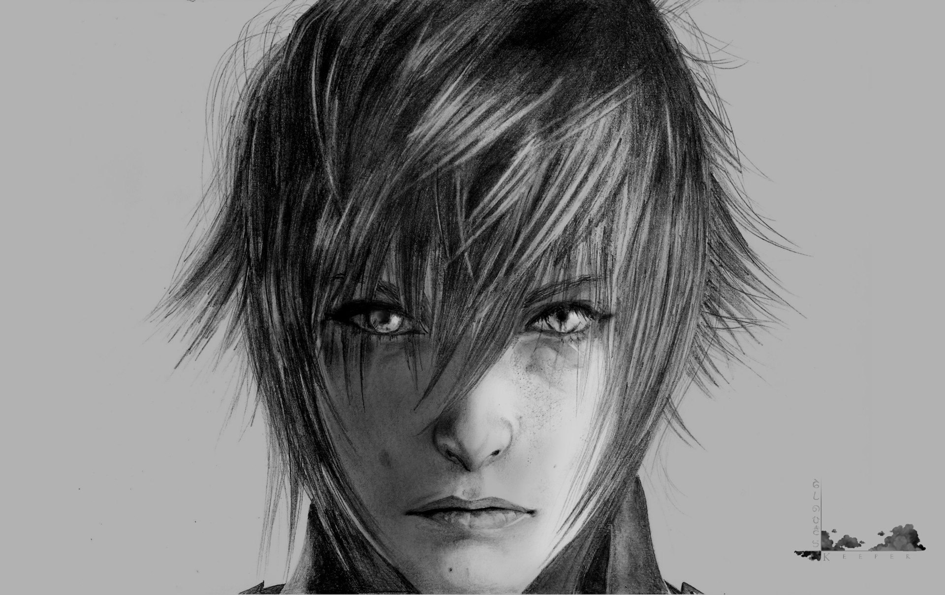 1920x1208 clouds keeper - Final Fantasy Drawing