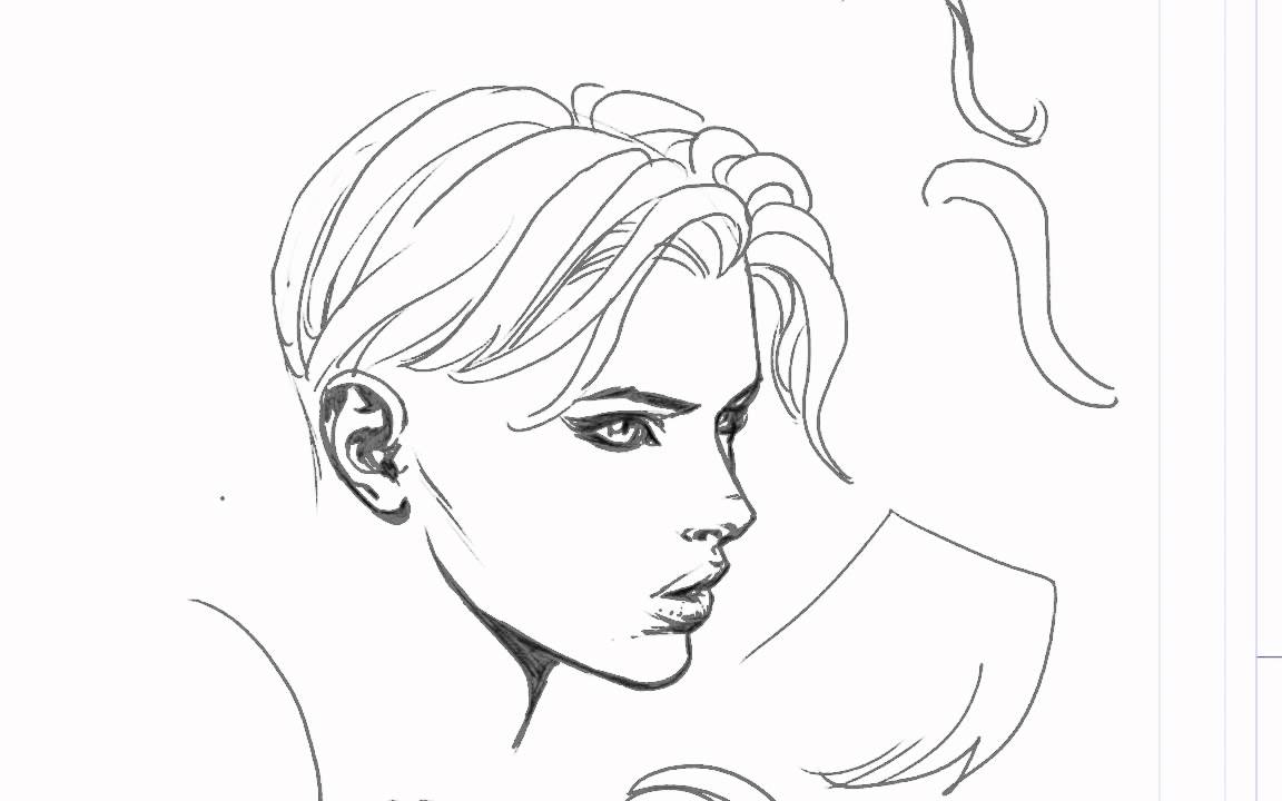 1152x720 david finch hair drawing tutorial - Finch Drawing