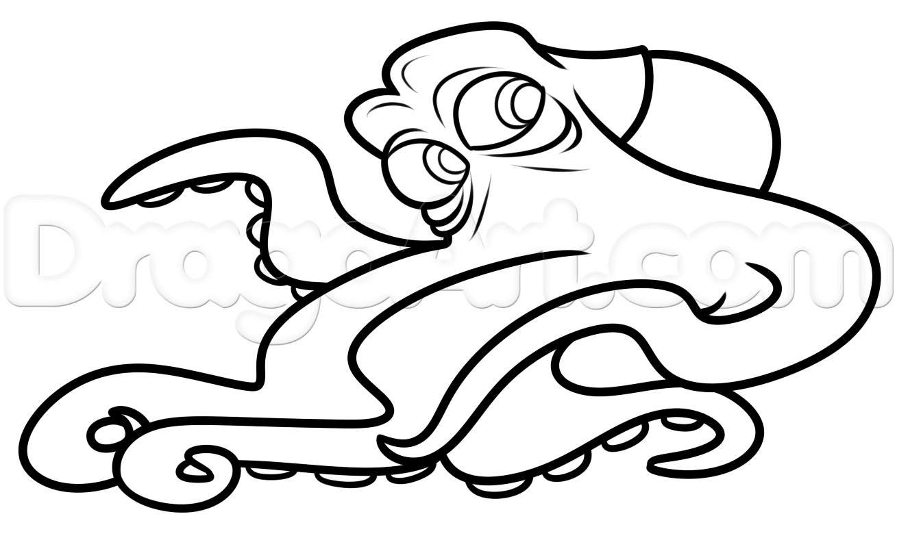 1309x786 Step How To Draw Hank From Finding Dory - Finding Dory Drawing