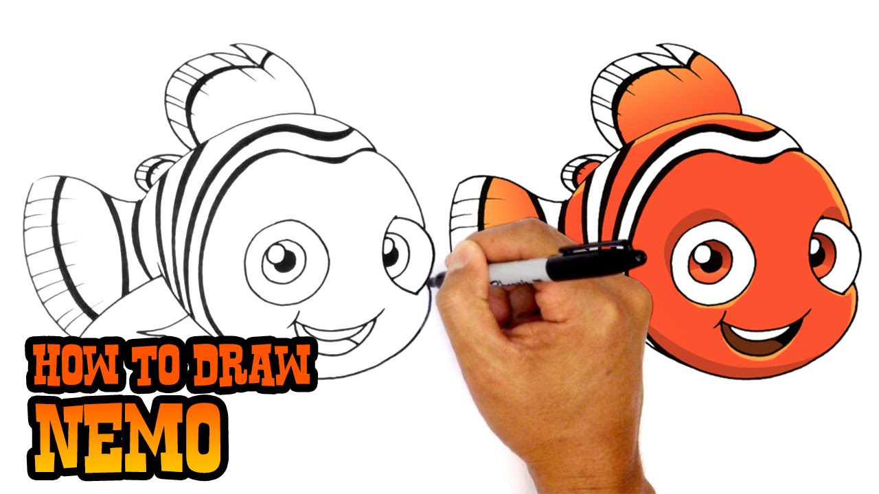 1280x720 how to draw nemo finding nemo - Finding Nemo Drawing