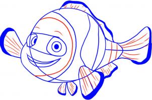 302x199 how to draw how to draw nemo from finding nemo - Finding Nemo Drawing