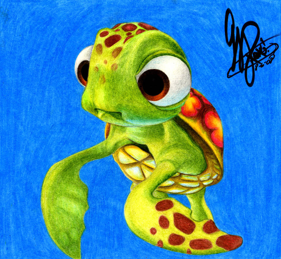 Finding Nemo Squirt Drawing at PaintingValley.com | Explore collection ...