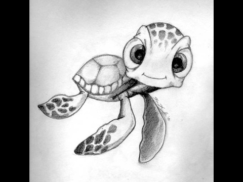 480x360 how to draw the turtle from finding nemo - Finding Nemo Squirt Drawing