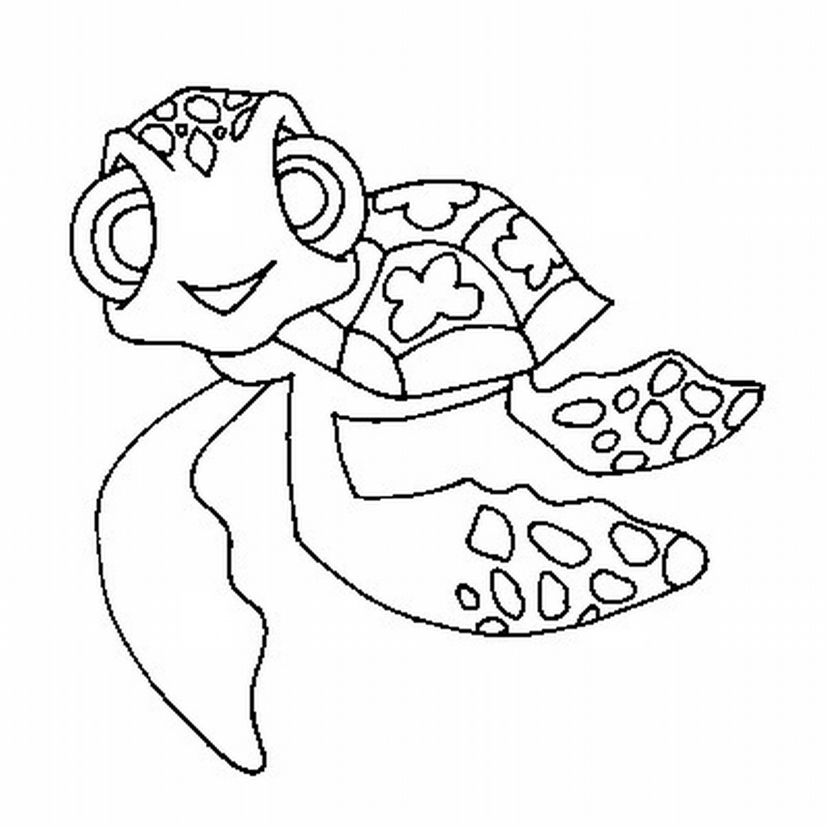 1200x1200 sea turtle coloring pages the best disney finding nemo - Finding Nemo Squirt Drawing