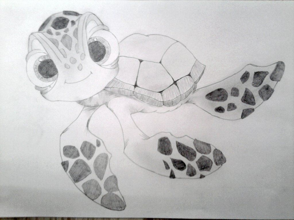 Finding Nemo Turtle Drawing at PaintingValley.com | Explore collection ...