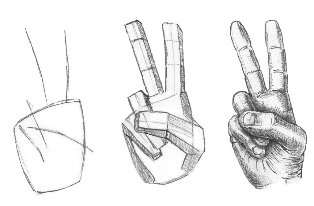 1025x673 Drawing Hands - Finger Drawing