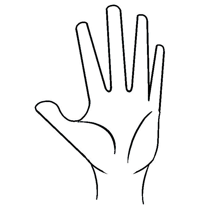 680x678 How To Draw A Hand Really Easy Drawing Tutorial - Finger Drawing