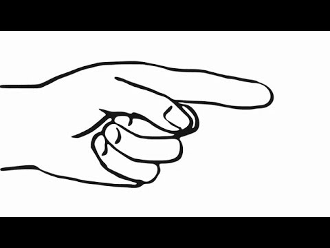 480x360 how to draw a pointing hand - Finger Drawing