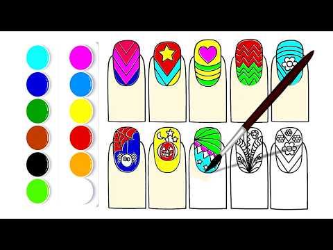 480x360 How To Draw A Fingernail Nail Polish Drawing Easy Nail Art - Fingernail Drawing