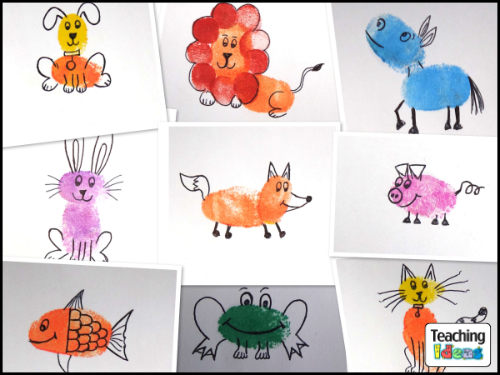 500x375 Fingerprint Pictures Teaching Ideas - Fingerprint Drawing