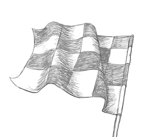 600x531 How To Draw A Flag - Finish Drawing