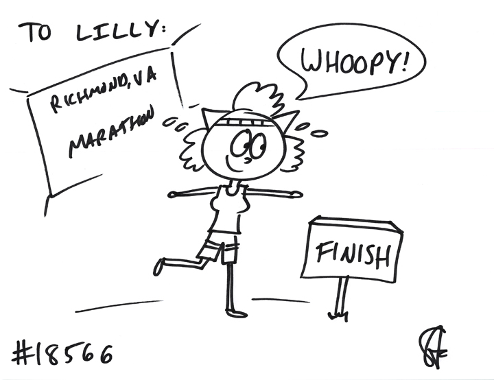 720x554 Cat - Finish Line Drawing