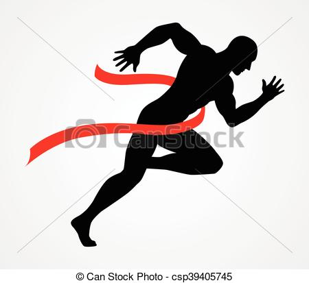 450x413 Runner Crossing Finish Line Clipart Collection - Finish Line Drawing