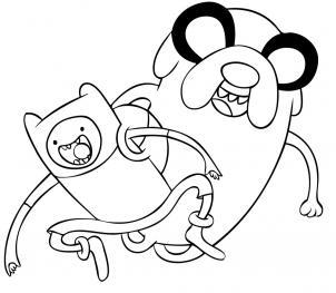 302x263 how to draw finn and jake, step - Finn And Jake Drawing