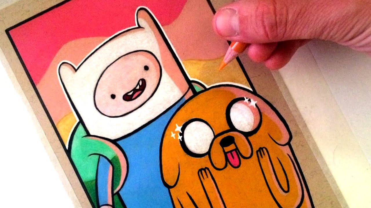 1280x720 Drawing Adventure Time - Finn And Jake Drawing