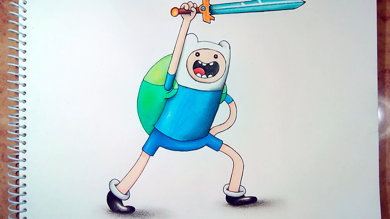 1280x720 how to draw finn the human from adventure time - Finn Drawing