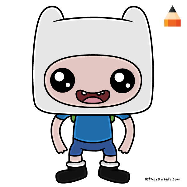 600x600 how to draw finn chibi - Finn Drawing