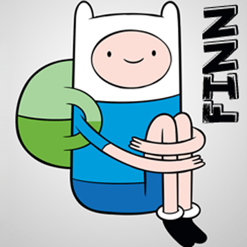 350x350 how to draw finn from adventure time with simple step - Finn Drawing