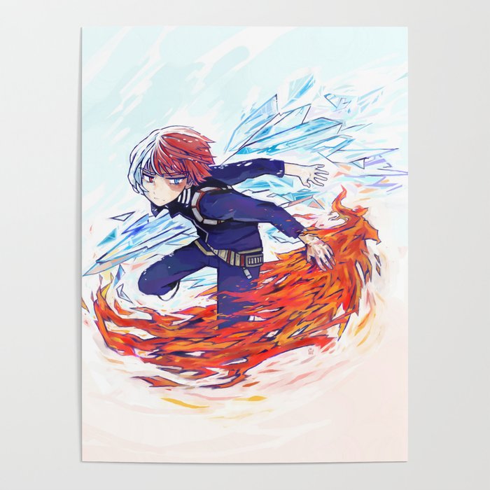700x700 Fire And Ice Poster - Fire And Ice Drawing