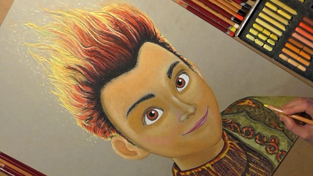 1280x720 Drawing Rollan From Snow Queen Fire And Ice - Fire And Ice Drawing