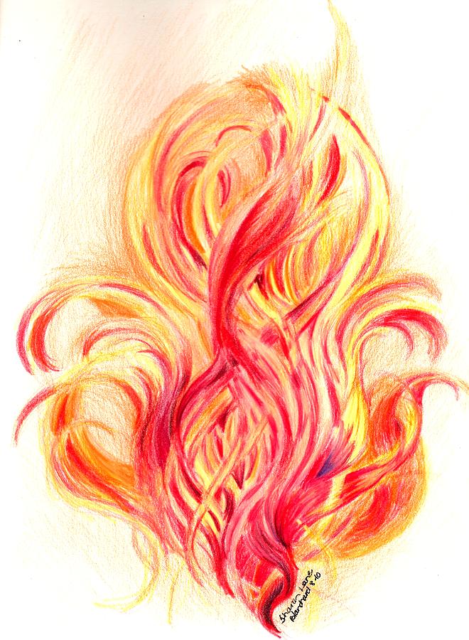 660x900 Fire Drawing - Fire Art Drawing
