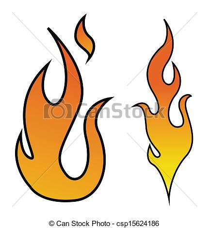 431x470 Flame Vector Drawing Art Of Cartoon Retro Fire Flame Elements - Fire Art Drawing