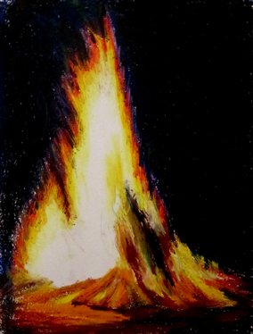 284x374 How To Add More Fire To Your Next Artwork - Fire Art Drawing