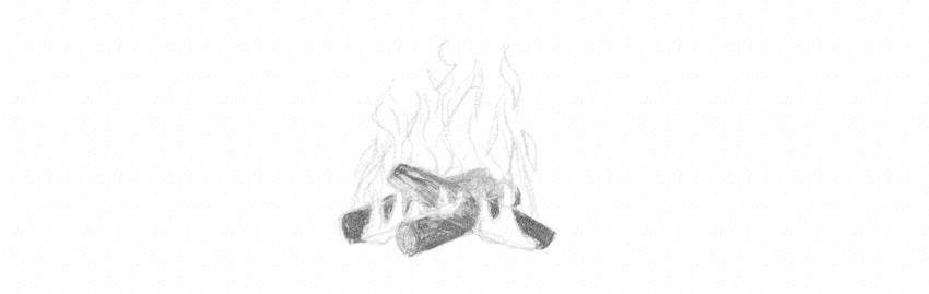 850x269 Draw The Elements How To Draw Fire - Fire Art Drawing