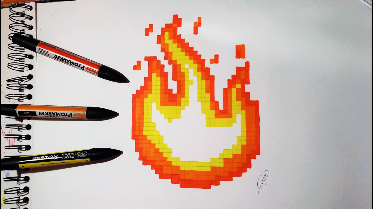 1280x720 Emoji Fire Drawing - Fire Art Drawing