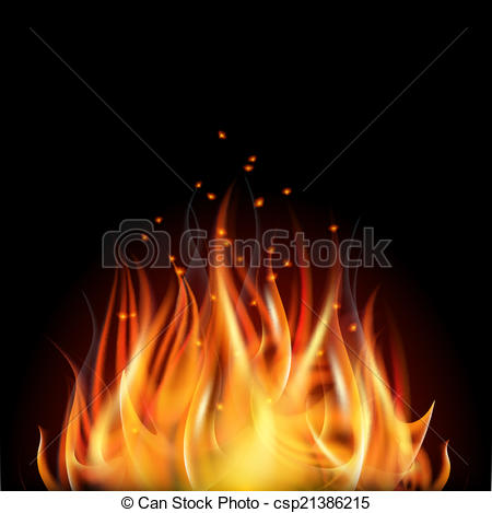 450x469 fire on dark background burning fire flame on black background - Fire Background Drawing