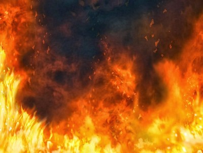 400x301 black and red fire free ppt backgrounds for your powerpoint templates - Fire Background Drawing