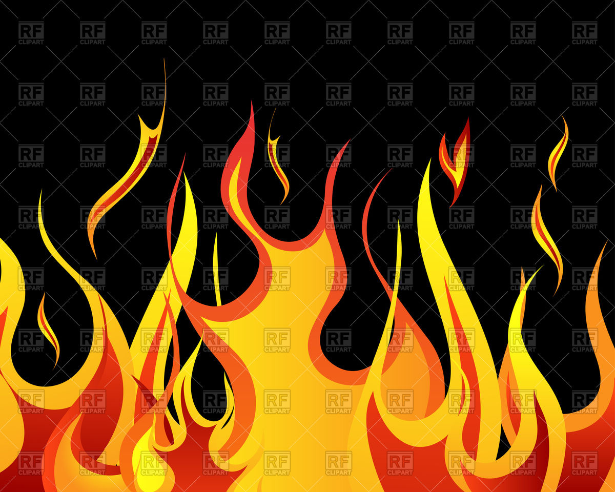 1200x960 Black Background With Flames Vector Image Of Backgrounds, Textures - Fire Background Drawing