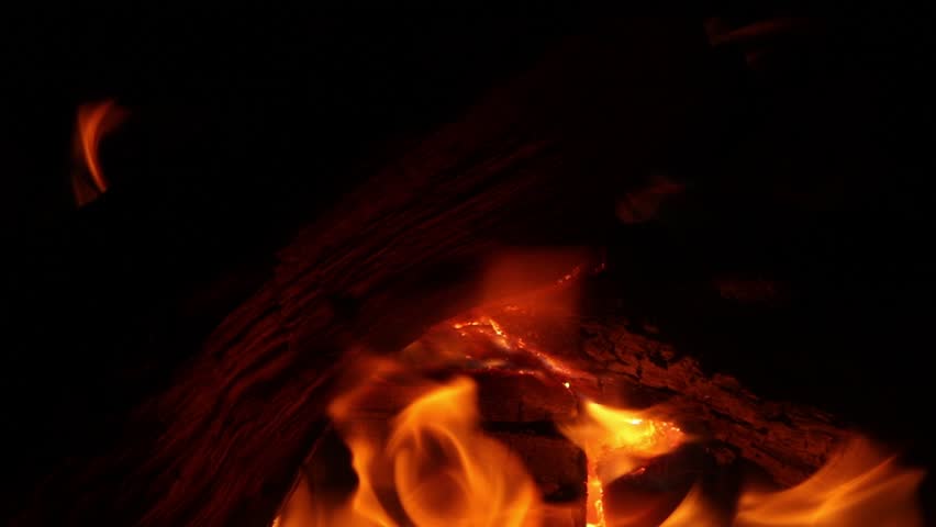 852x480 Burning Wood Logs In Fireplace Stock Footage Video - Fire Background Drawing