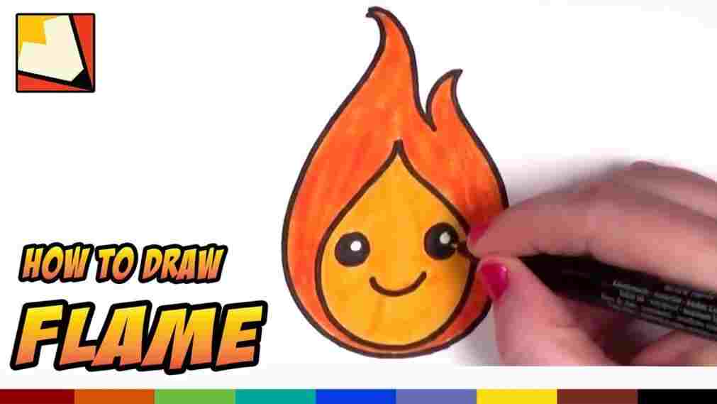 1011x569 Flame Cartoon Drawing - Fire Cartoon Drawing