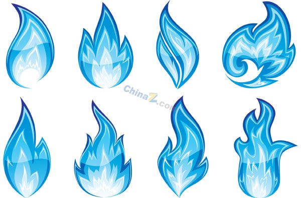 600x395 flame vector blue flame cartoon tattoos drawing flames - Fire Cartoon Drawing