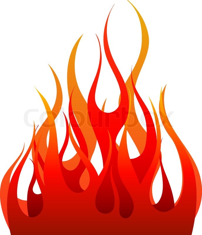 688x800 Inferno Fire Vector Background For Stock Vector Colourbox - Fire Design Drawing