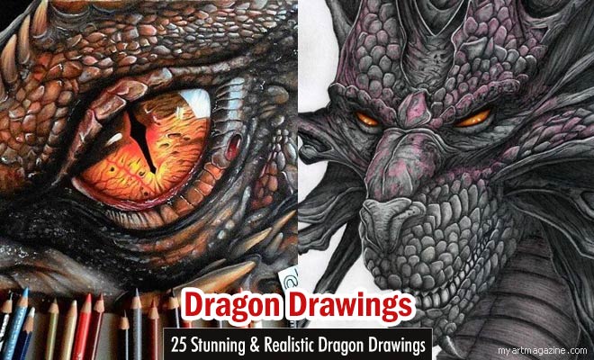 660x400 How To Draw A Realistic Dragon - Fire Dragon Drawing