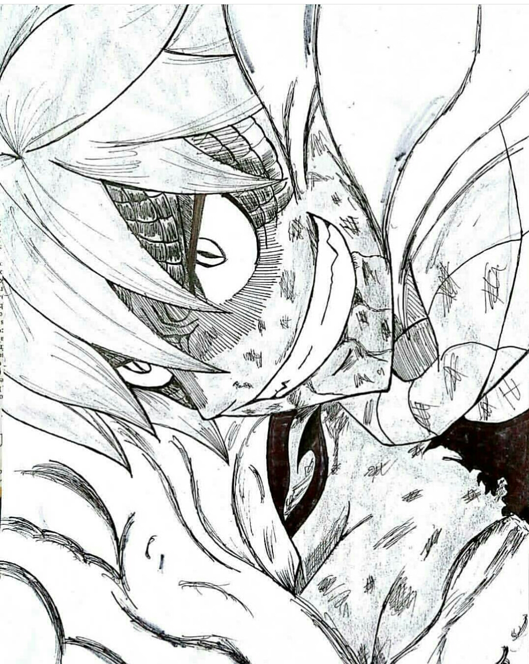 1078x1355 Oc Did A Drawing Of The Fire Dragon! Fairytail - Fire Dragon Drawing