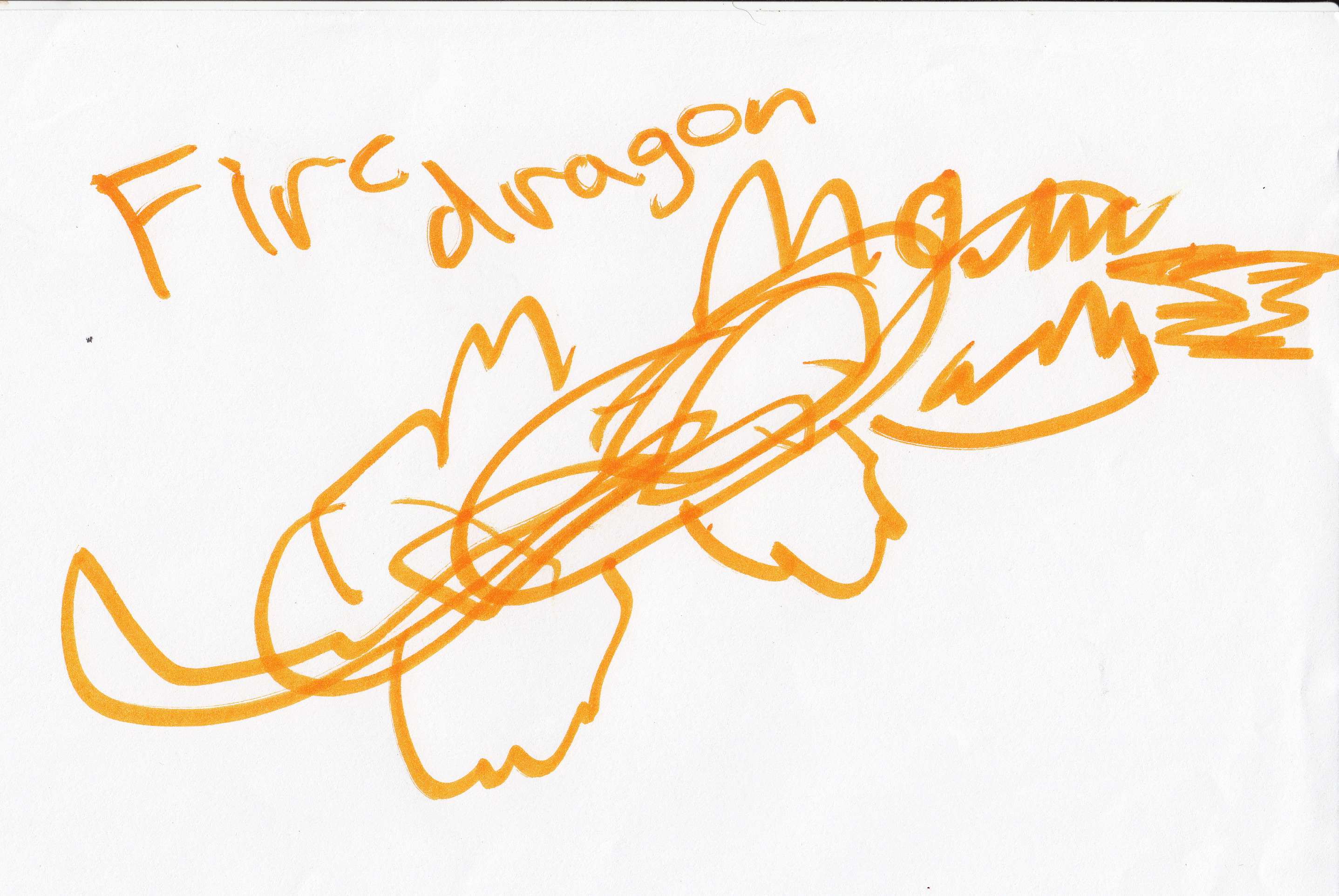 2875x1924 Rece Drawing Fire Dragon Rece's Drawings - Fire Dragon Drawing