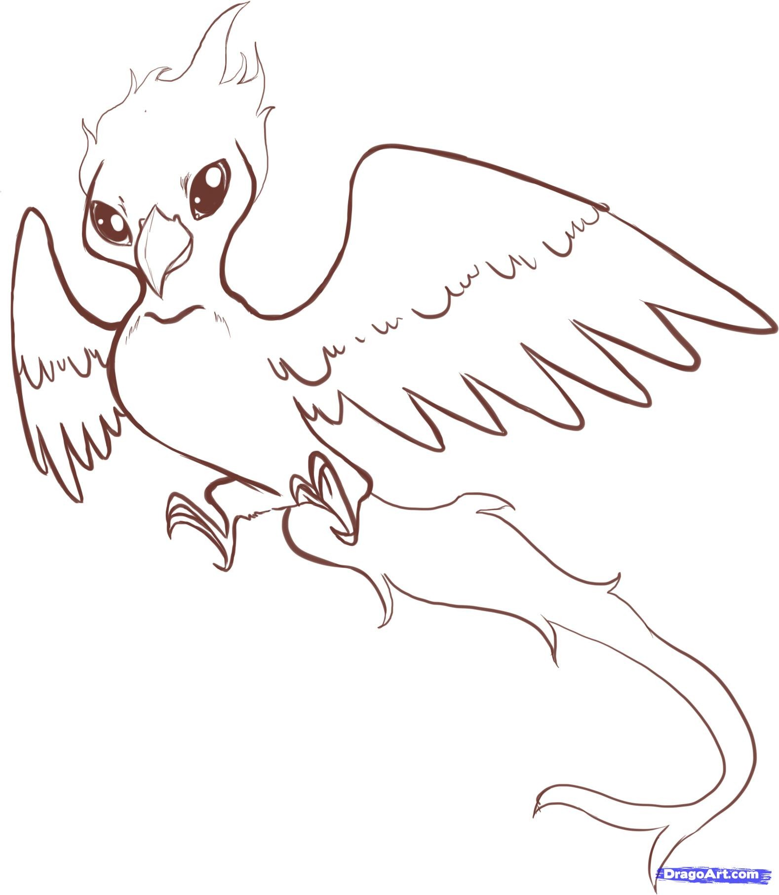 1578x1813 How To Draw A Phoenix Bird Step - Fire Drawing Images