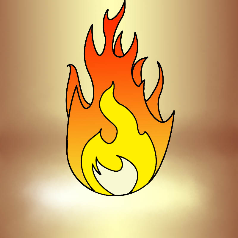 800x800 How To Draw Fire - Fire Drawing Images