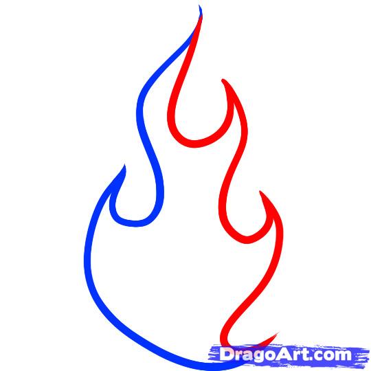 540x540 How To Draw Fire For Kids, Step - Fire Drawing Images