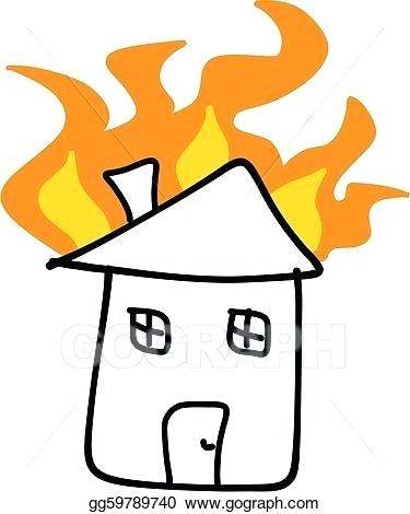 375x470 House On Fire Drawing - Fire Drawing Images