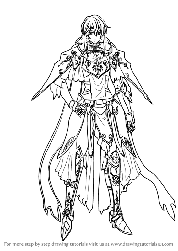 567x800 Learn How To Draw Minerva From Fire Emblem - Fire Drawing Step By Step