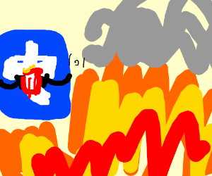 300x250 Tumblr Watches A Fire Drawing - Fire Drawing Tumblr