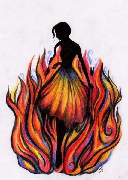 426x600 Catching Fire Tumblr Shared - Fire Drawing Tumblr