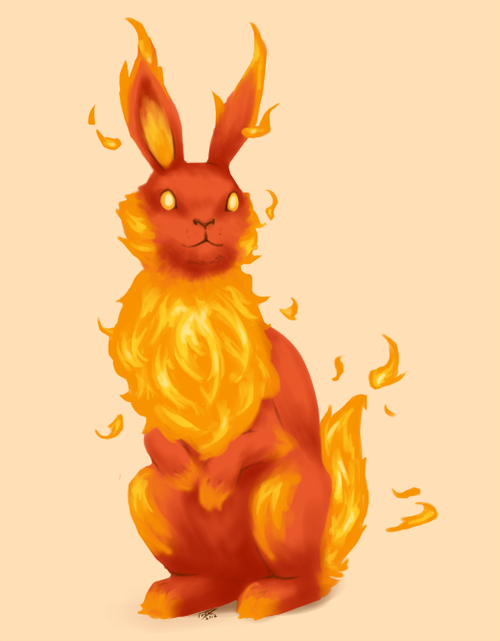500x641 Fire Rabbit On Tumblr Tattoos In Tattoo Designs Men - Fire Drawing Tumblr